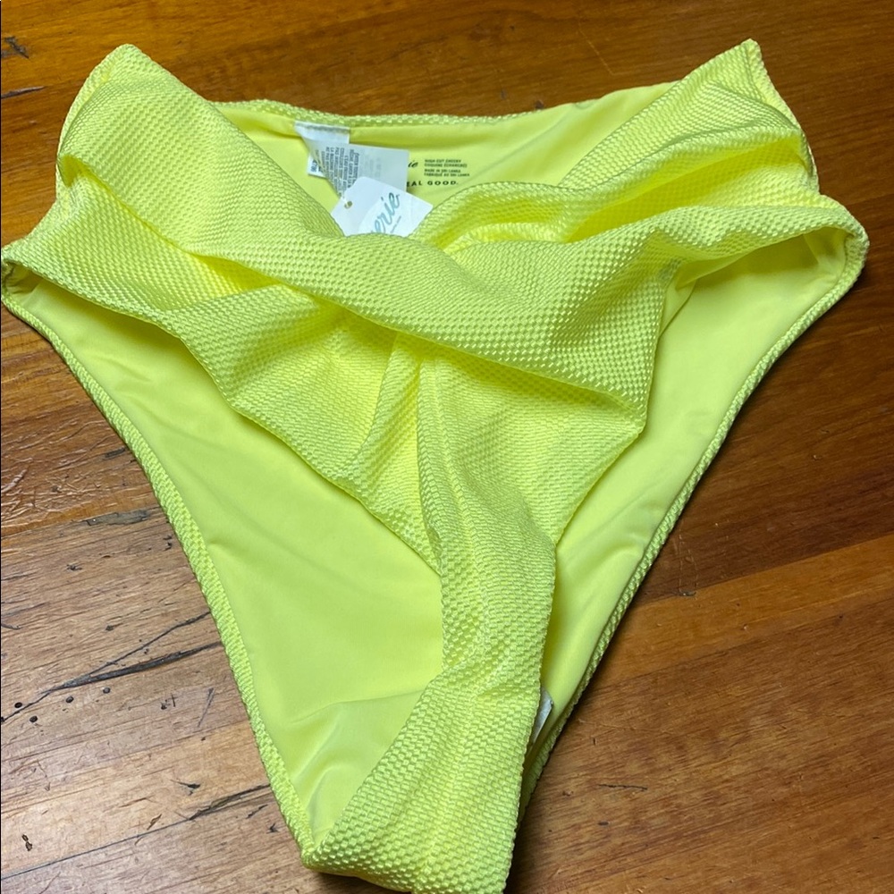 Aerie Neon Yellow Women's Swim Bottom